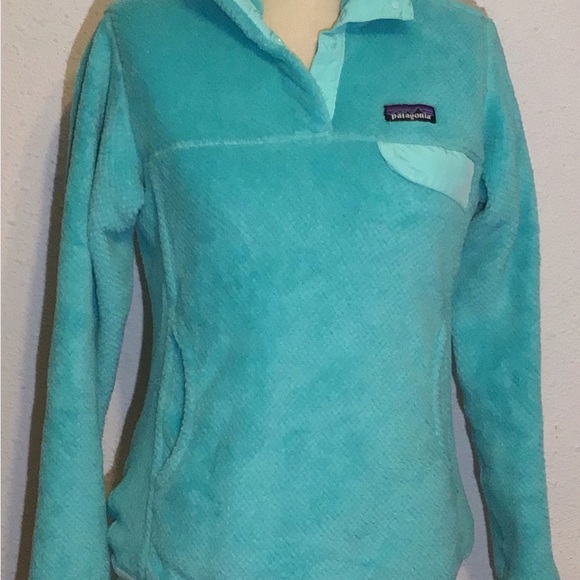 Patagonia teal pullover fleece jacket size small - Picture 3 of 11